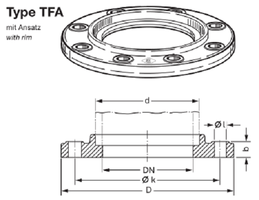 ELAFLEX TFA 法兰螺纹接头