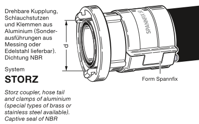 ELAFLEX  STKX Storz' 软管接头