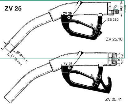 ELAFLEX 喷嘴 ZV25